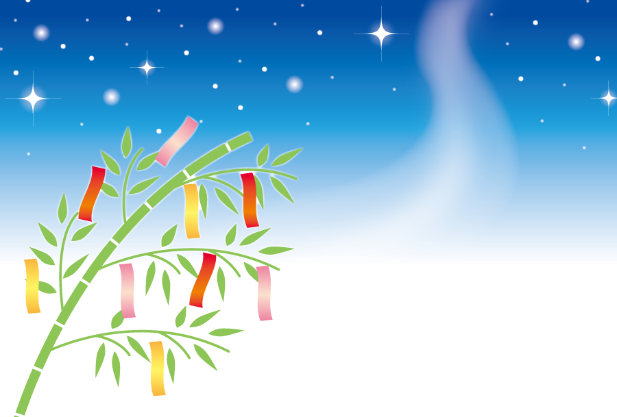 七夕飾りをし涼しさを演出!