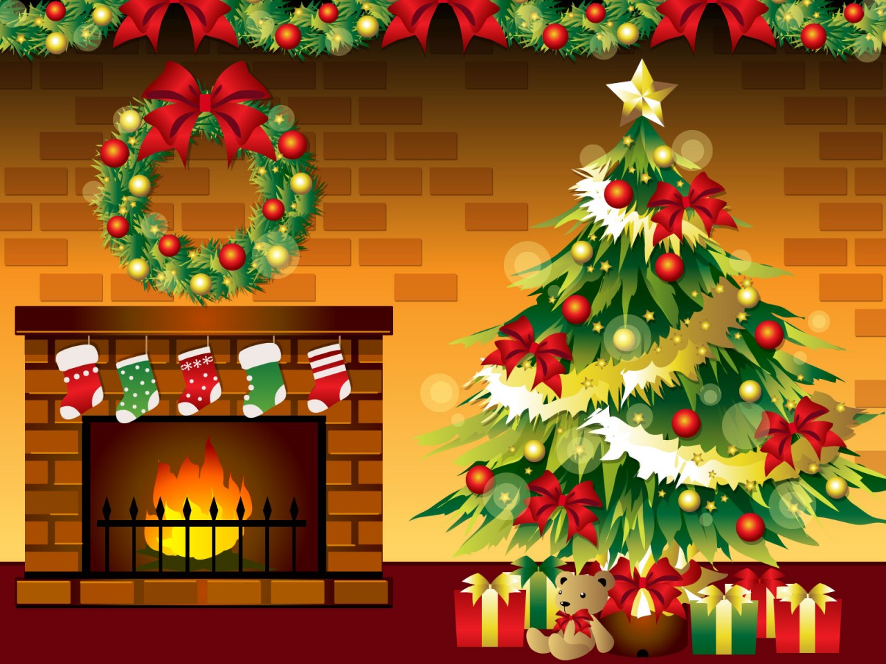 クリスマスの飾り付け