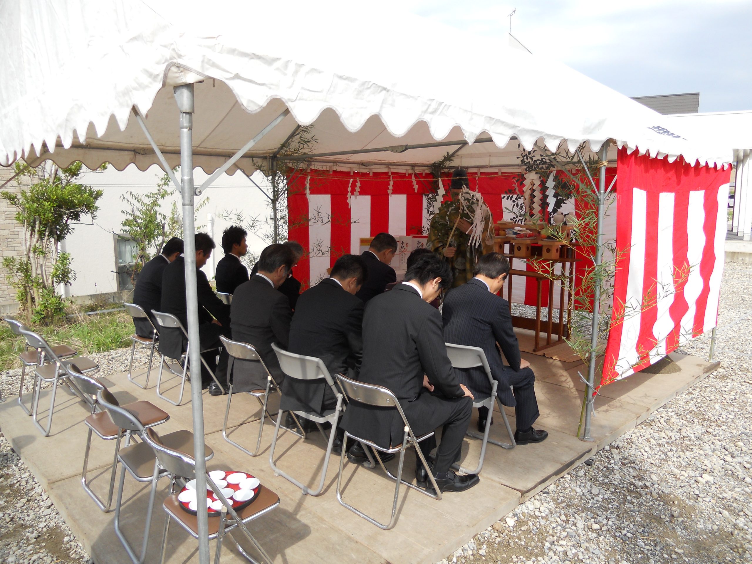 田上店　地鎮祭を行いました。